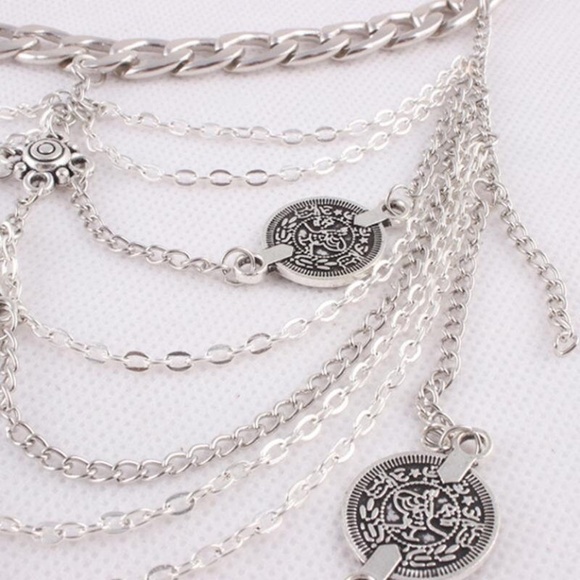 Bohemia Toe Anklet, Coin Anklet, Gold/Silver Toe Anklet, SINGLE NOT A SET - Picture 9 of 10